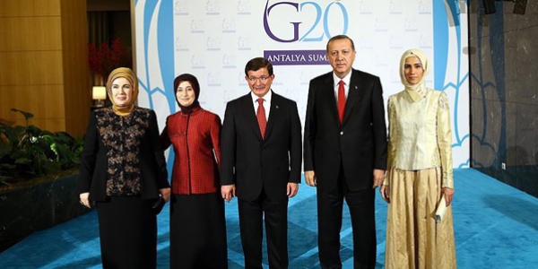 Başbakan Davutoğlu G20 Liderler Zirvesi'nde resepsiyon verdi