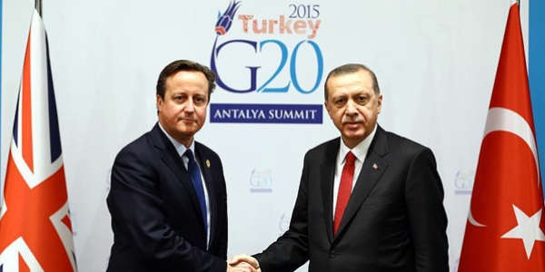 Cumhurbaşkanı Erdoğan, İngiltere Başbakanı Cameron'ı kabul etti