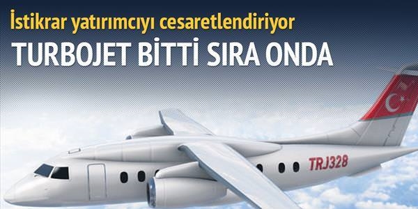 Turbojet bitti sıra uçak gövdesinde