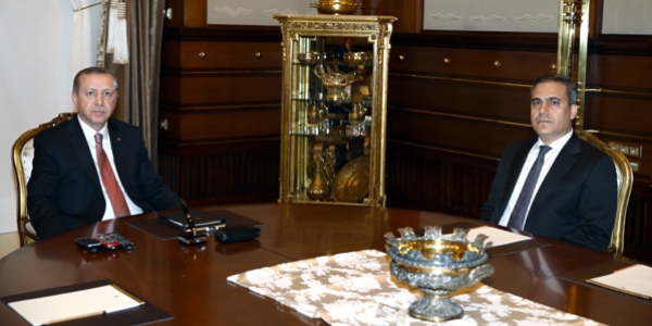 Cumhurbakan Erdoan, Mit Mstear Fidan' kabul etti