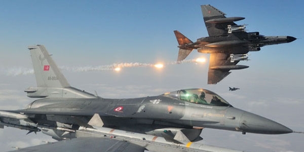 Sınırda devriye artık 4 F-16 ile yapılıyor