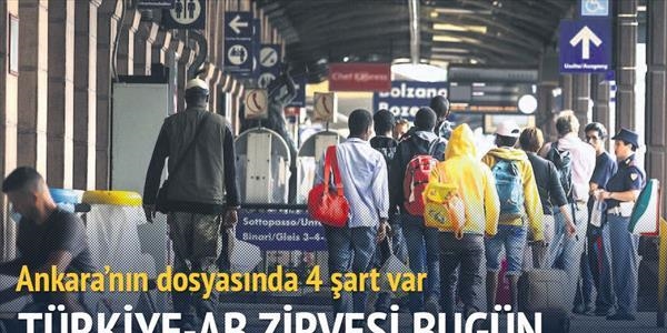 AB-Türkiye zirvesi bugün!