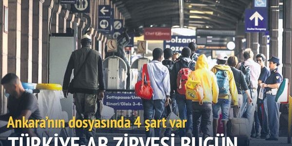 AB-Trkiye zirvesi bugn!