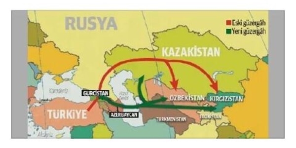 Tr'larmz Azerbaycan zerinden gidecek