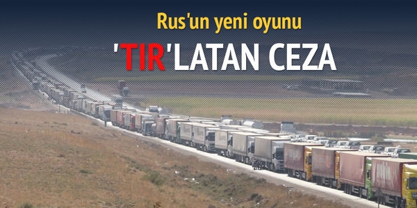 Trk TIR' lar snr kaplarnda bekletiliyor