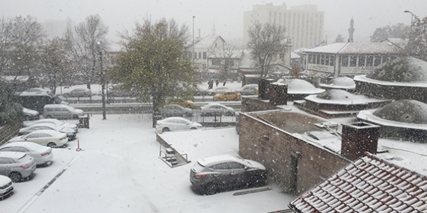 Ankara'da yoğun kar yağışı