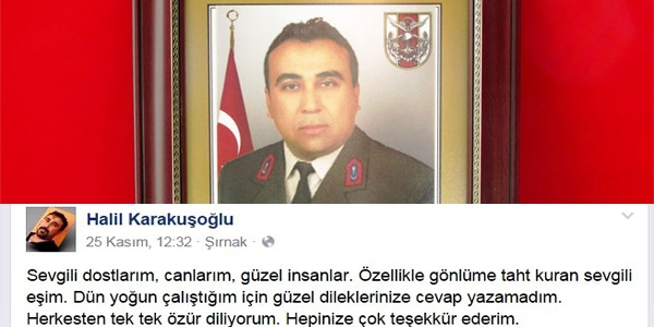 Şehidin sosyal medyadaki paylaşımı yürek dağladı