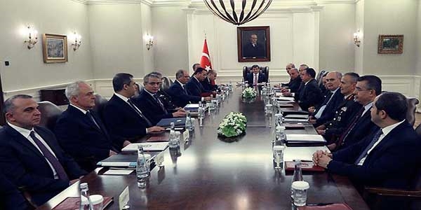 Davutoğlu başkanlığındaki güvenlik toplantısı sona erdi