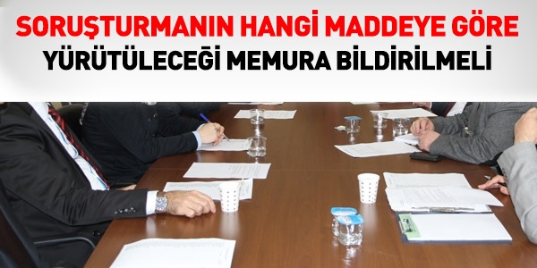 Disiplin soruşturmasının hangi maddeye göre yürütüleceği, memura bildirilmeli