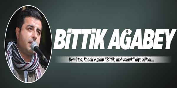 Demirtaş,Kandil'e gidip 'Bittik, mahvolduk' diye ağladı