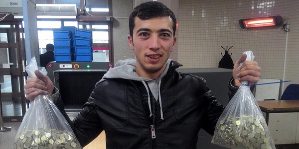 Cezasını 24 bin '5 kuruş'la ödemek istedi