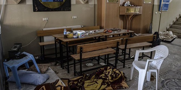 Silvan'da teröristlerin karargah olarak kullandığı okulda patlama