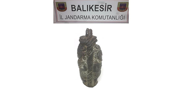 4 bin yıllık bronz heykel ele geçirildi