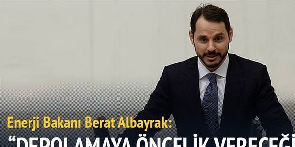 'Doğalgazda Depolamaya öncelik vereceğiz'