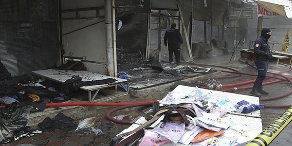 Halk Pazarı'ndaki yangında zarar gören 154 hak sahibine nakdi yardım