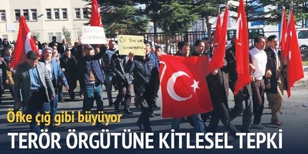 PKK'ya kitlesel öfke