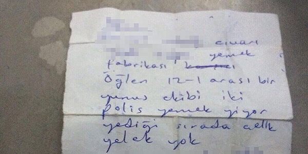 Teröristlerin üzerinden 'keşif notları' çıktı