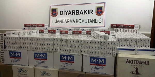 Diyarbakır'da 17 bin 830 paket kaçak sigara ele geçirildi