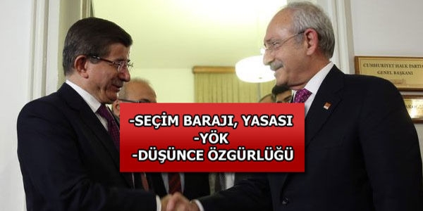 CHP'nin listesi hazır: Seçim barajı, YÖK, düşünce özgürlüğü