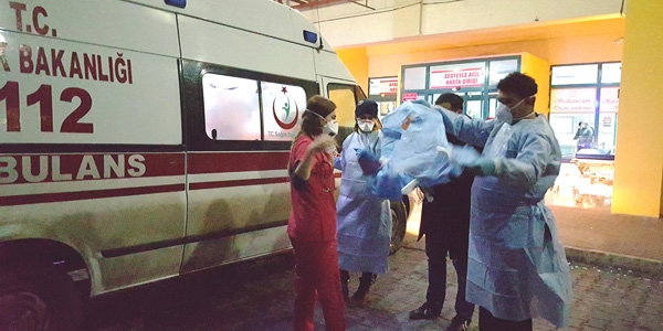 Domuz giribi phesi olan hasta Adana'ya sevkedildi