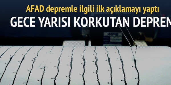 Ege'de 4,2 büyüklüğünde korkutan deprem