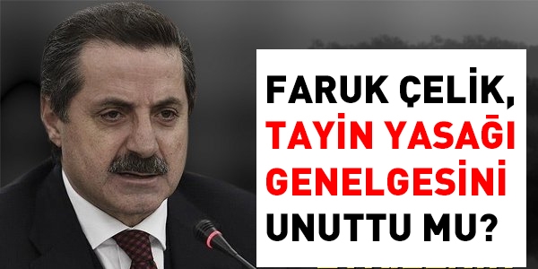Tarım Bakanı Faruk Çelik, Genelge'yi ne zaman kaldıracak?