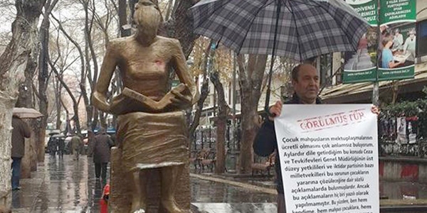 Cezaevindeki çocuklara pul parası alınmasın eylemi