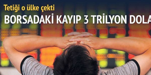 Borsada 3.8 trilyon dolarlık kayıp