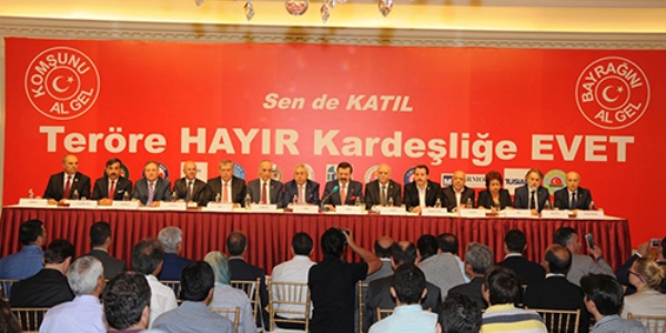 8 sivil toplum örgütünden 'teröre karşı' ortak tepki