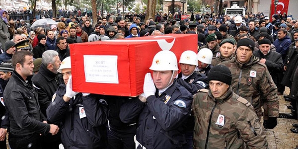 Şehit polis memuru Tırpan son yolculuğuna uğurlandı