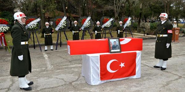 Şehit uzman çavuş memleketine uğurlandı