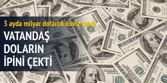Vatandaş doların ipini çekti
