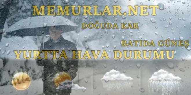 Yurtta kış: Batıda yağmur doğuda kar etkili