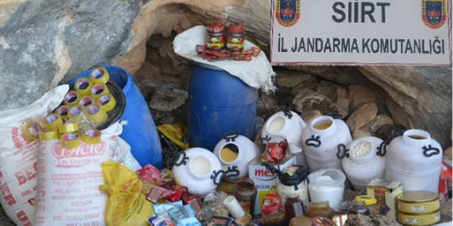 Siirt'te PKK'ya ait yaam malzemesi ele geirildi