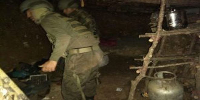 Amanoslarda iki ayrı PKK sığınağı bulundu