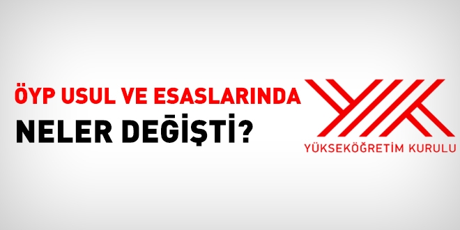 YP usul ve esaslarnda deiiklik yapld