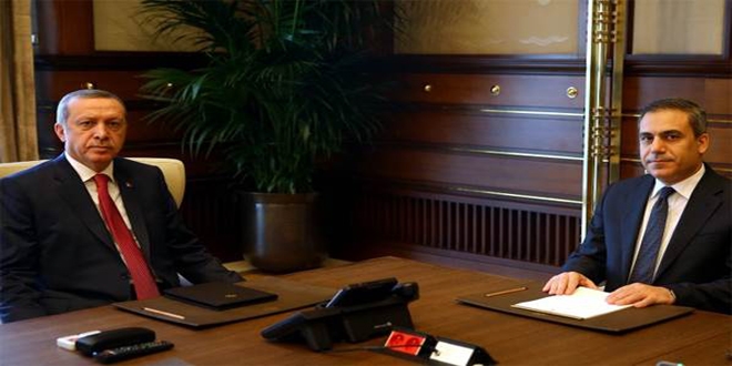 Cumhurbaşkanı Erdoğan, Fidan'la görüştü