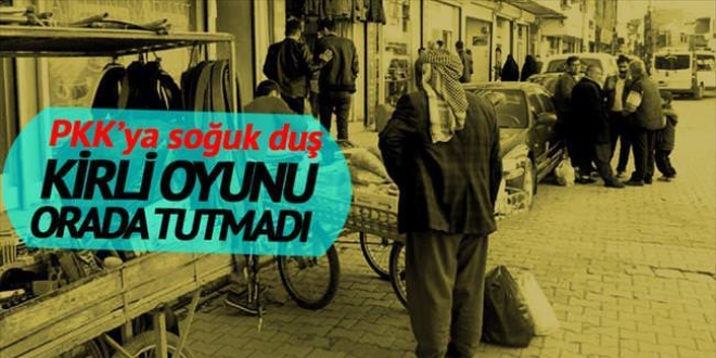 Örgüte Silopi'de soğuk duş