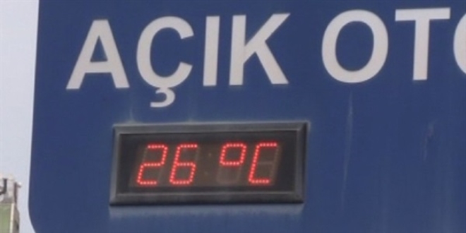 İstanbul'da termometreler 26 dereceyi gösterdi