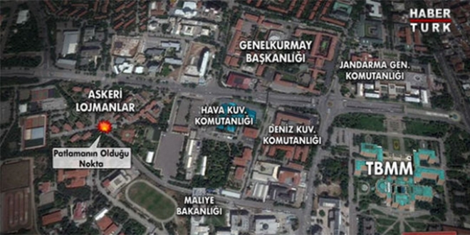 İşte patlamanın olduğu nokta