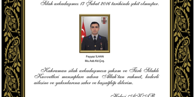 TSK, hayatını kaybedenler için başsağlığı mesajı yayımladı