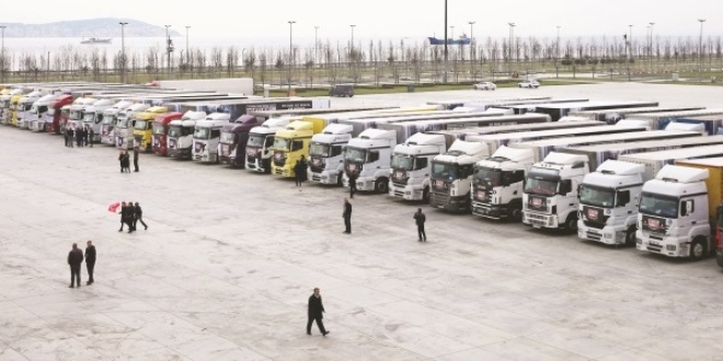 56 TIR'lık yardım konvoyu