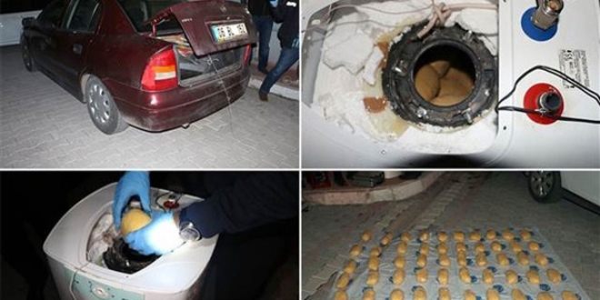 Astsubayın aracında 29 kilo eroin ele geçirildi