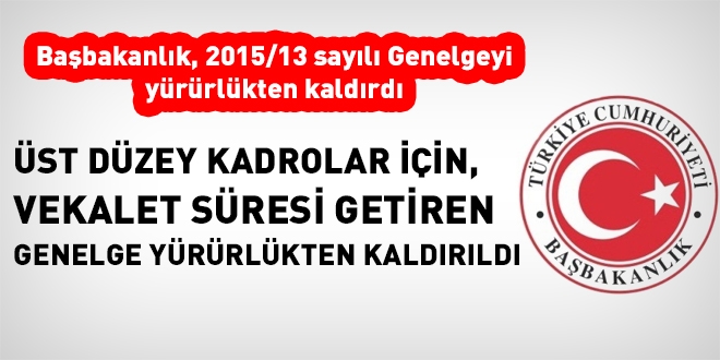 Üst düzey görevlendirmede süre sınırı kaldırıldı