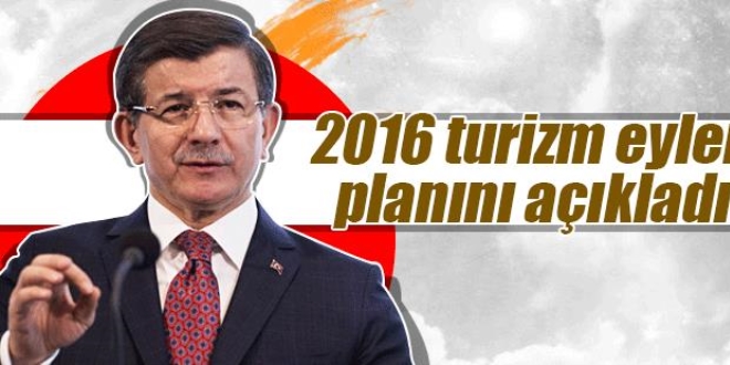 Davutolu, '2016 Turizm Eylem Plan'n aklad