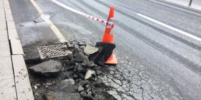 Cumhurbaşkanı'nın güzergahında 'şüpheli' kabarma polisi harekete geçirdi
