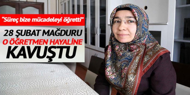 Öğretmenlik hayaline 12 yıl sonra kavuştu