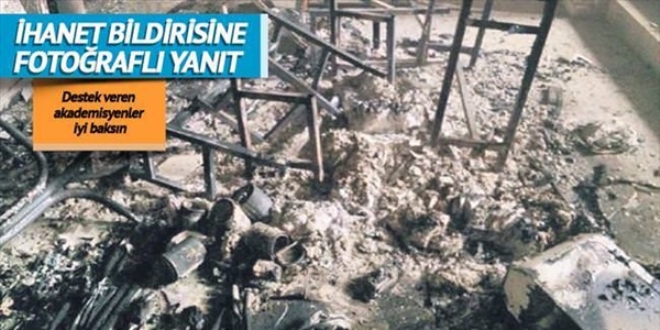 İhanet bildirisine desteğe fotoğraflı yanıt