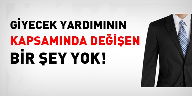 'Memura 260 liralık giyecek yardımı' haberleri doğru değildir