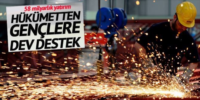 İstihdama 58 milyarlık destek!